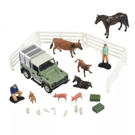 Kit veterinario Britains escala 1:32 para Land Rover Defender de juguete y coleccionismo.