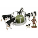 Set de alimento para animales a escala 1:32 de Britains para maquetas y granjas de juguete.