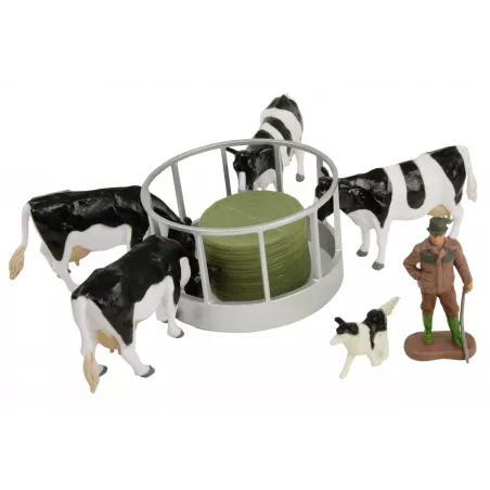 Set de alimento para animales a escala 1:32 de Britains para maquetas y granjas de juguete.
