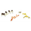 Set de 17 figuras de animales de granja de juguete a escala 1:32 marca Britains para niños.