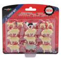 Set de ovejas de juguete Britains escala 1:32 con ovejas, corderos, carnero y perro pastor para maqueta de granja.