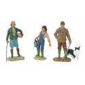 Figuras de la familia de granjeros Britains a escala 1:32 para maquetas agrícolas.