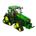 Réplica a escala 1:32 del tractor John Deere 8RX 410 de Britains con sistema de cuatro orugas para coleccionistas.