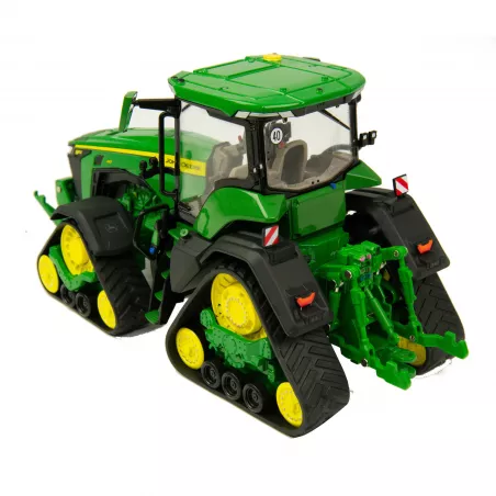Réplica a escala 1:32 del tractor John Deere 8RX 410 de Britains con sistema de cuatro orugas para coleccionistas.