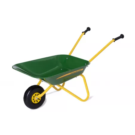 Carretilla metálica infantil John Deere de Rolly Toys para juego al aire libre