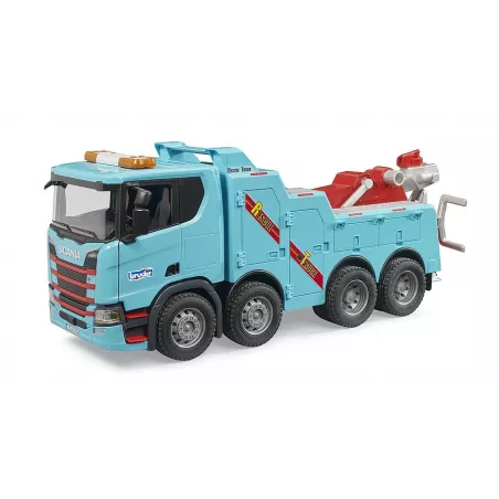 Camión de rescate de juguete Scania Super 560R BRUDER a escala 1:16 con luces y sonido