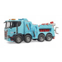 Camión de rescate de juguete Scania Super 560R de BRUDER a escala 1:16 con luces y sonido