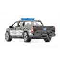 Camioneta de juguete Ford F150 Policía de EE. UU. SIKU con puertas practicables y neumáticos de goma.