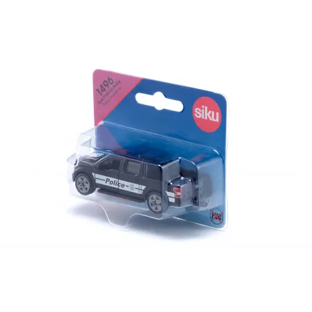 Camioneta de juguete Ford F150 Policía de EE. UU. SIKU con puertas practicables y neumáticos de goma.