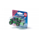 Jeep Big Wheel de juguete marca Siku a escala 1:87 con ruedas gigantes y chasis de metal resistente.