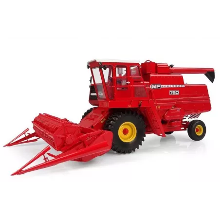 Miniatura a escala 1:32 de la cosechadora clásica Massey Ferguson 760 de Universal Hobbies para coleccionistas.