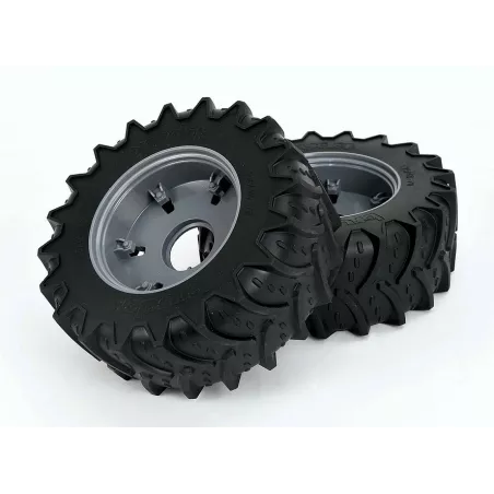 Ruedas traseras de repuesto escala 1:16 para tractor de juguete Deutz 8280 TTV Bruder.