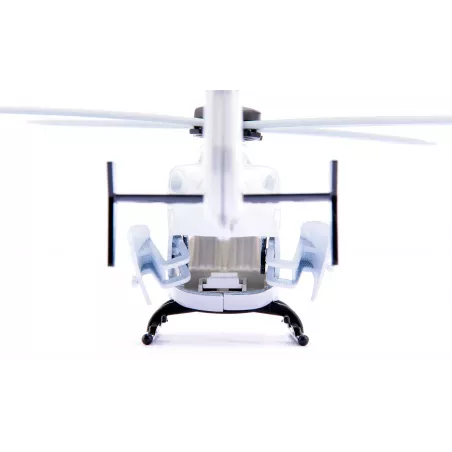 Helicóptero de juguete oficial de la ESA a escala Siku para misiones de rescate y exploración espacial.
