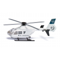 Helicóptero de juguete oficial de la ESA a escala de Siku para misiones de rescate.