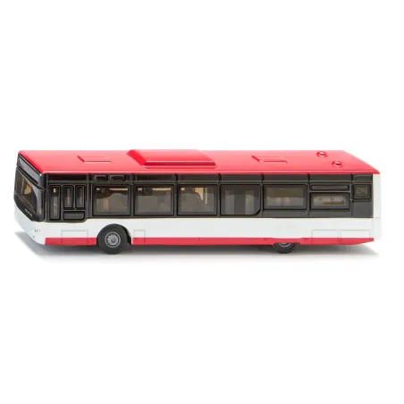 Autobús público de juguete Neoplan de Siku en miniatura de metal y plástico resistente.