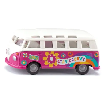 Miniatura de furgoneta Volkswagen T1 Samba de Siku a escala 1:50 para coleccionistas.