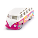 Miniatura de furgoneta Volkswagen T1 Samba de Siku a escala 1:50 para coleccionistas.
