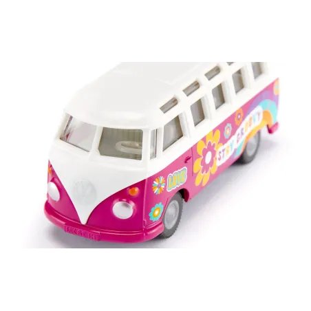 Miniatura de furgoneta Volkswagen T1 Samba de Siku a escala 1:50 para coleccionistas.