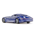 Coche a escala 1:50 Vision Mercedes-Maybach 6 azul con puertas practicables y neumáticos intercambiables.