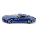 Miniatura azul a escala 1:50 del Vision Mercedes-Maybach 6 con puertas practicables