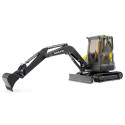 Excavadora compacta de juguete Volvo ECR40 de Bruder con brazo articulado y cabina giratoria.