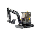 Excavadora compacta de juguete Volvo ECR40 de Bruder con brazo articulado y cabina giratoria.