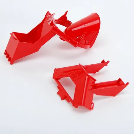 Tolva roja de juguete Bruder para camión hormigonera de plástico resistente