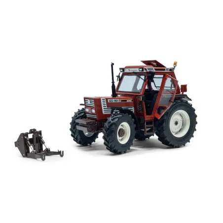 Tractor a escala 1:32 Fiat 65-90 con cabina Superconfort 4x4, réplica detallada de maquinaria agrícola clásica.