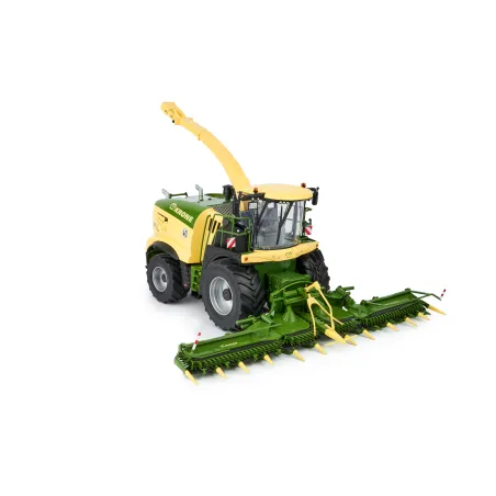Miniatura agrícola Krone BigX 1180 escala 1:32 con cabezales intercambiables EasyFlow 300S y XCollect 900-3.