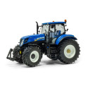 Tractor de colección New Holland T7.270 AutoCommand a escala 1:32 fabricado por ROS en metal.