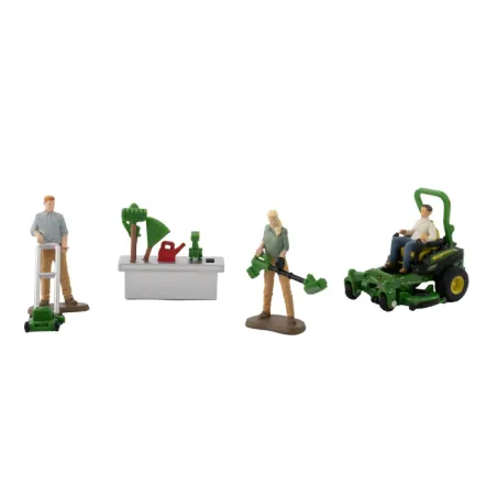 Juguete agrícola John Deere de Britains a escala 1:32 con detalles realistas para coleccionistas.