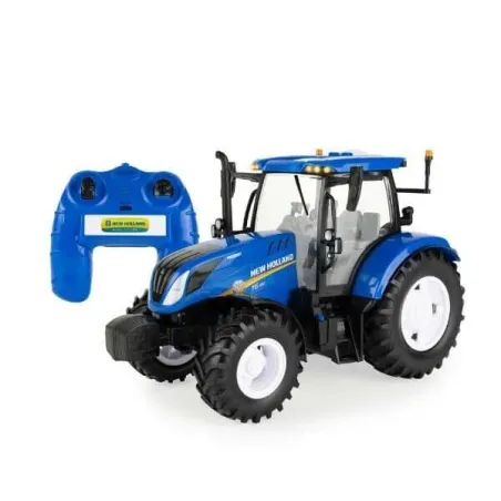 Tractor radiocontrol New Holland T6.180 a escala 1:16 con luces y sonidos