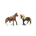 Set de iniciación Paso Peruano de HORSE CLUB Schleich con dos caballos de juguete y accesorios de equitación.