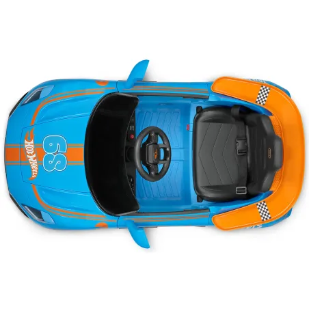 Coche eléctrico infantil Hot Wheels RC de Peg-Pérego con mando a distancia y luces LED.
