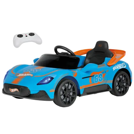 Coche eléctrico infantil Hot Wheels RC de Peg-Pérego con mando a distancia y luces LED.