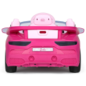 Coche eléctrico rosa Barbie RC biplaza con control remoto para niñas de 18 meses a 3 años