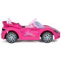Coche eléctrico rosa Barbie RC biplaza con control remoto para niñas de 18 meses a 3 años