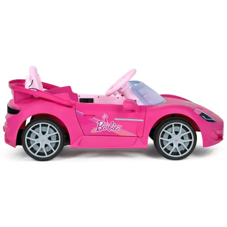 Coche eléctrico rosa Barbie RC biplaza con control remoto para niñas de 18 meses a 3 años