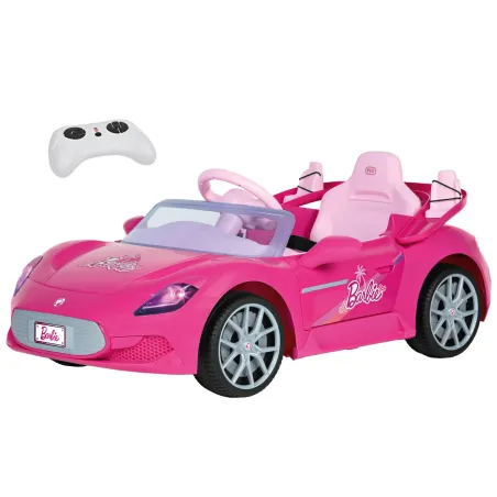 Coche eléctrico Barbie RC biplaza con control remoto para niñas de 18 meses a 3 años