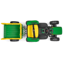 Tractor infantil John Deere Farm Power de diseño robusto para juego al aire libre.