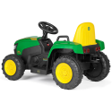 Tractor infantil John Deere Farm Power de diseño robusto para juego al aire libre.