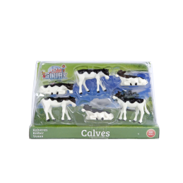 Becerro negro 6 unidades - escala 1:32