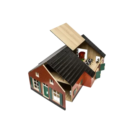 Granja de juguete con establos a escala 1:32