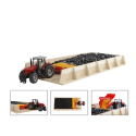 Silo de trinchera grande de madera escala 1:32, accesorio para tractores y granjas de juguete.