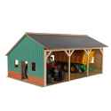 Hangar para 3 tractores - escala 1:16