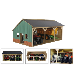 Hangar para 3 tractores - escala 1:16 Hangar para 3 tractores - escala 1:16
