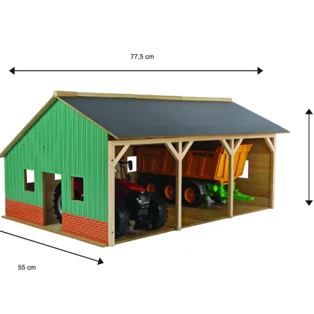 Hangar para 3 tractores - escala 1:16