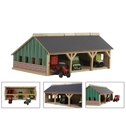 Hangar madera grande -escala 1:87