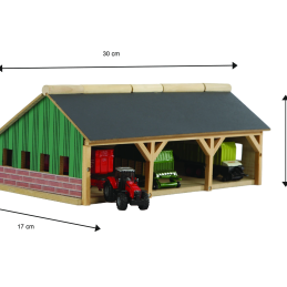 Hangar madera grande -escala 1:87