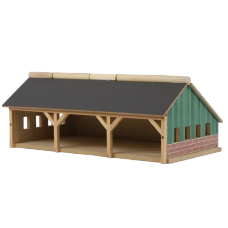 Hangar madera grande -escala 1:87